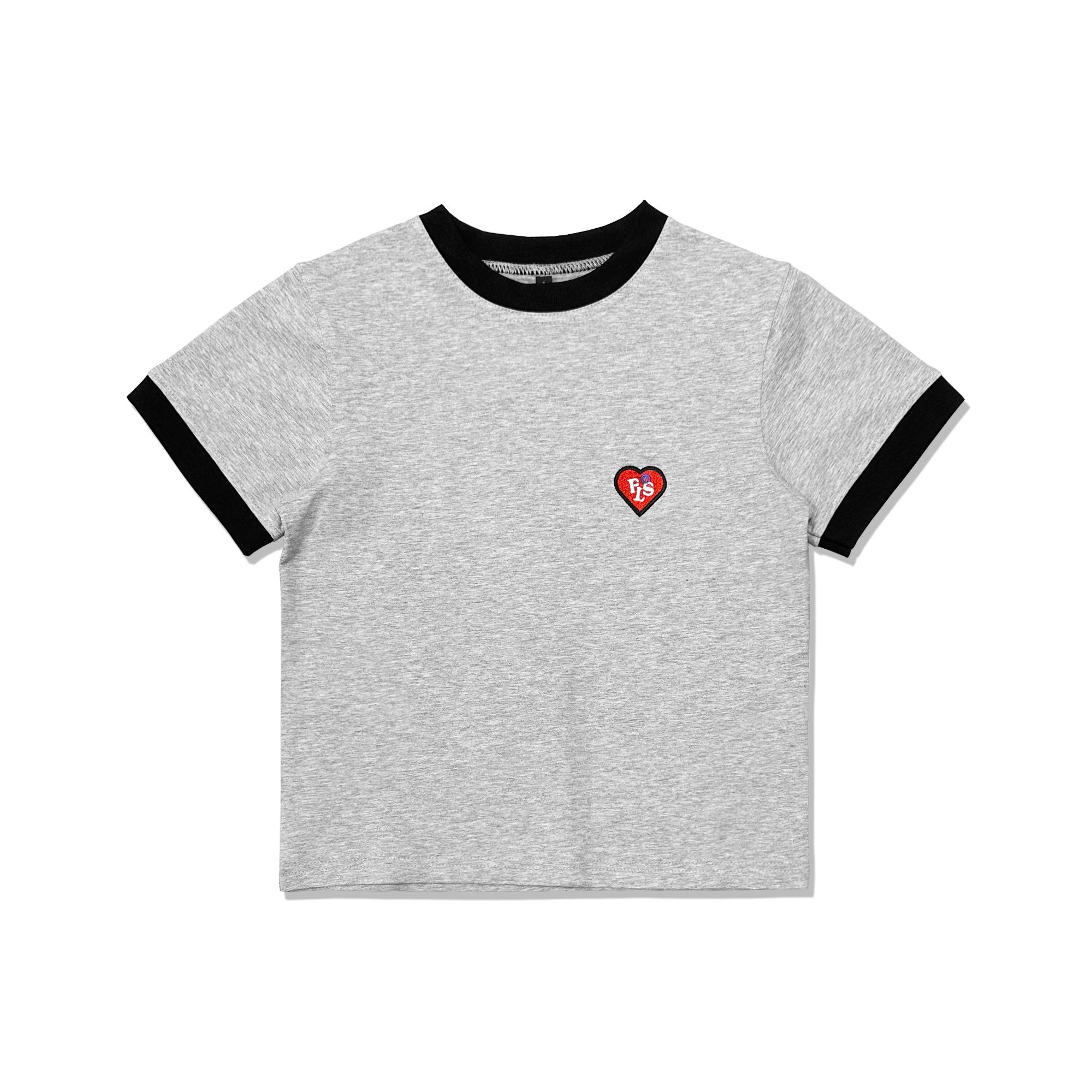 FEARLESS FLS Heart ringer croptop tee