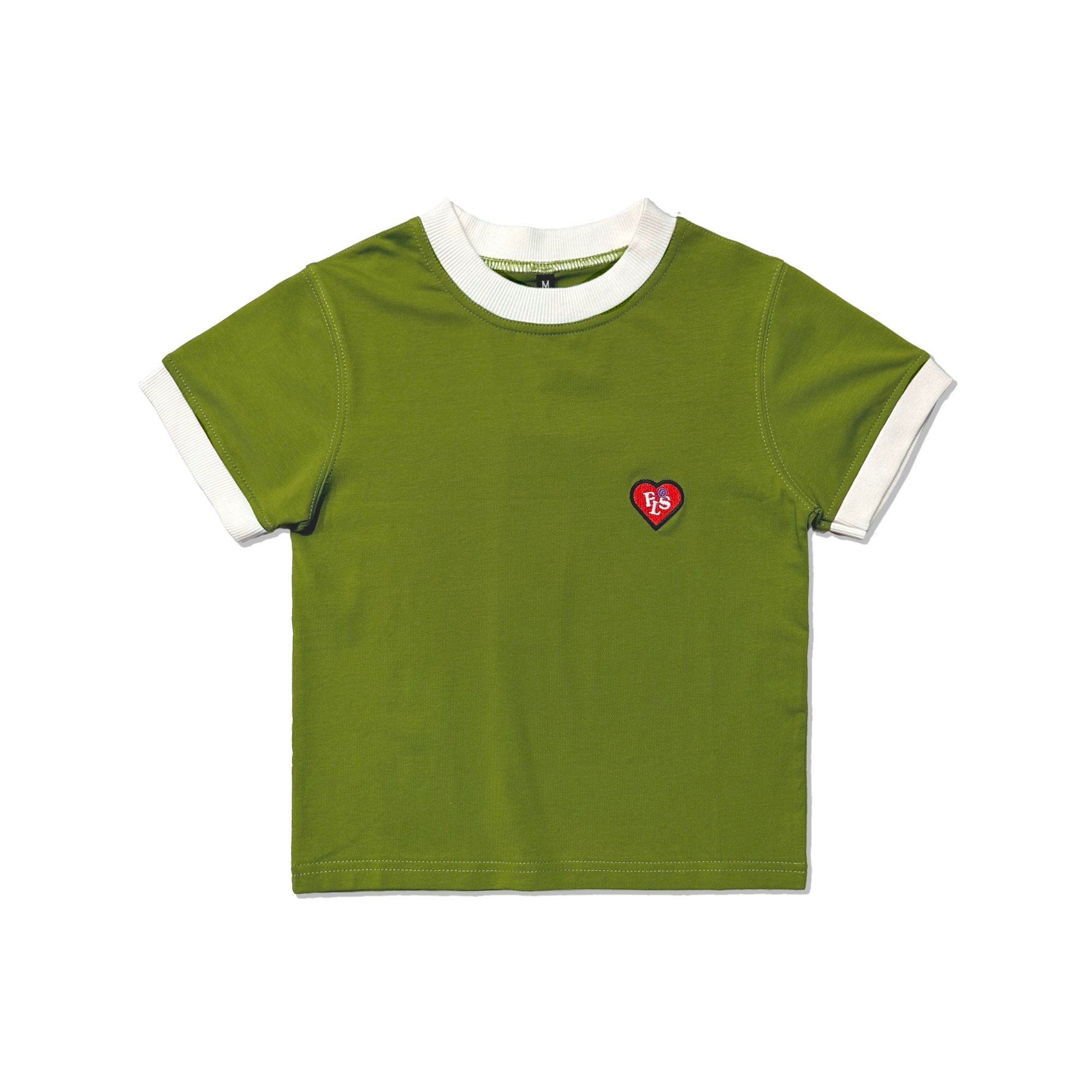 FEARLESS FLS Heart ringer croptop tee