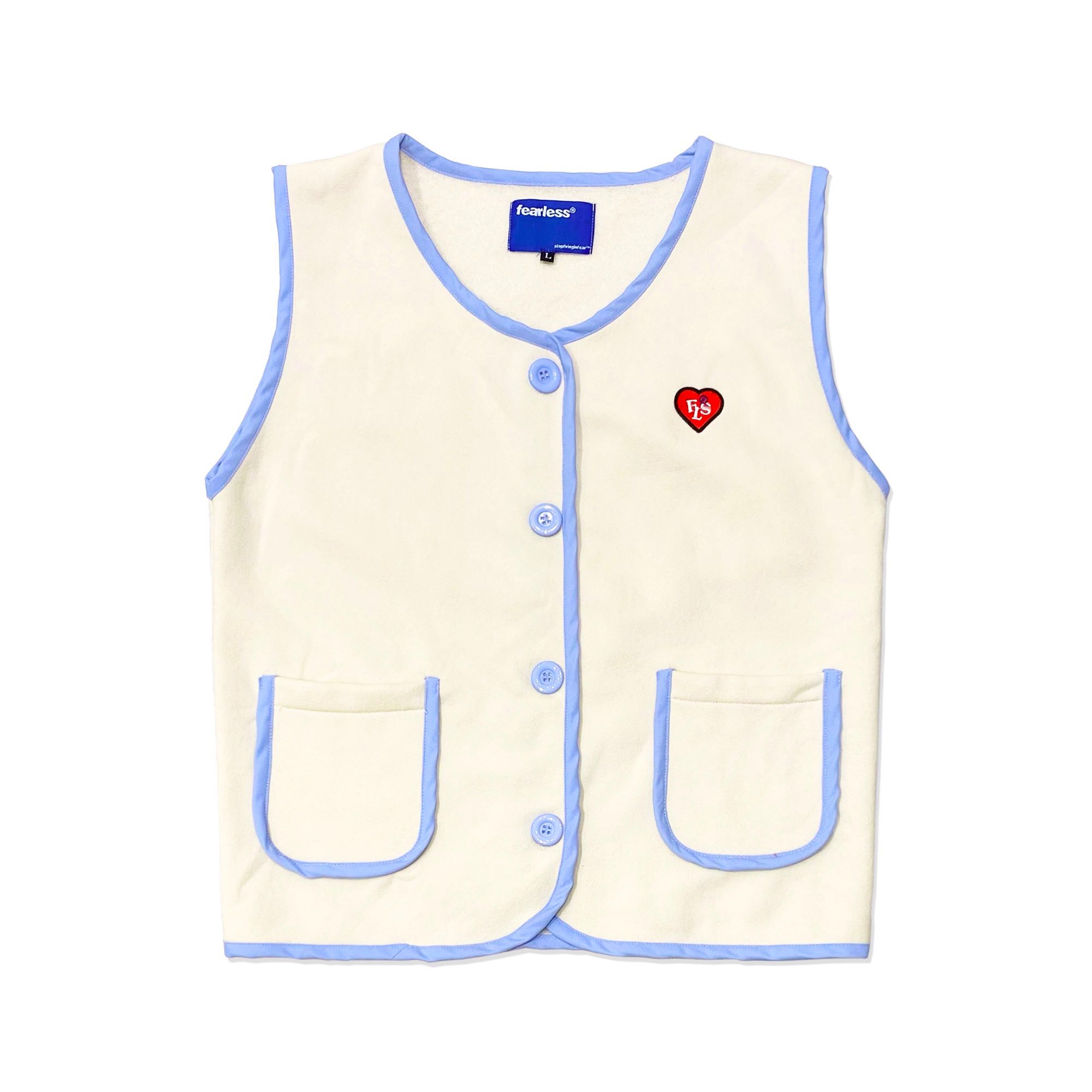 FEARLESS FLS Heart button gile