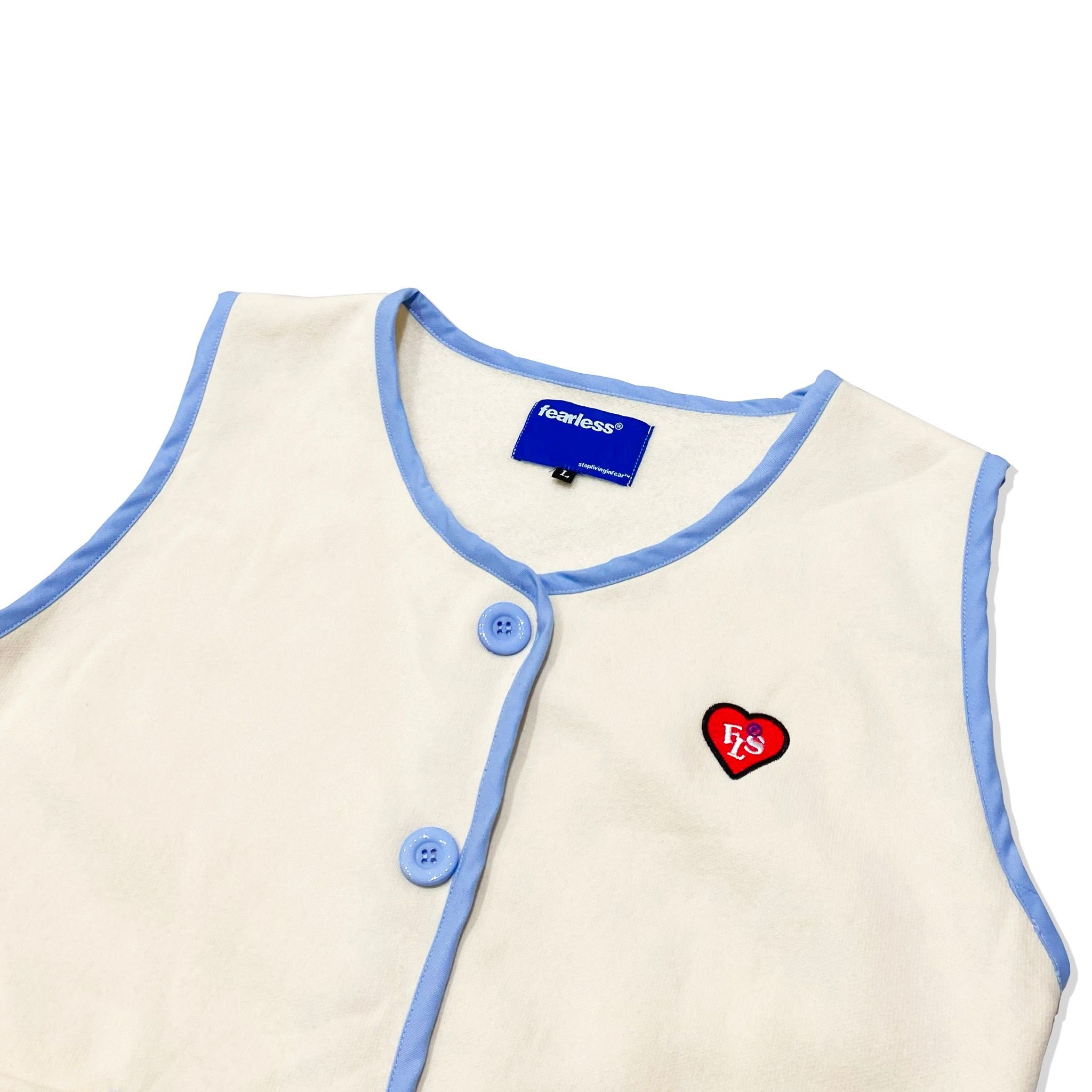 FEARLESS FLS Heart button gile
