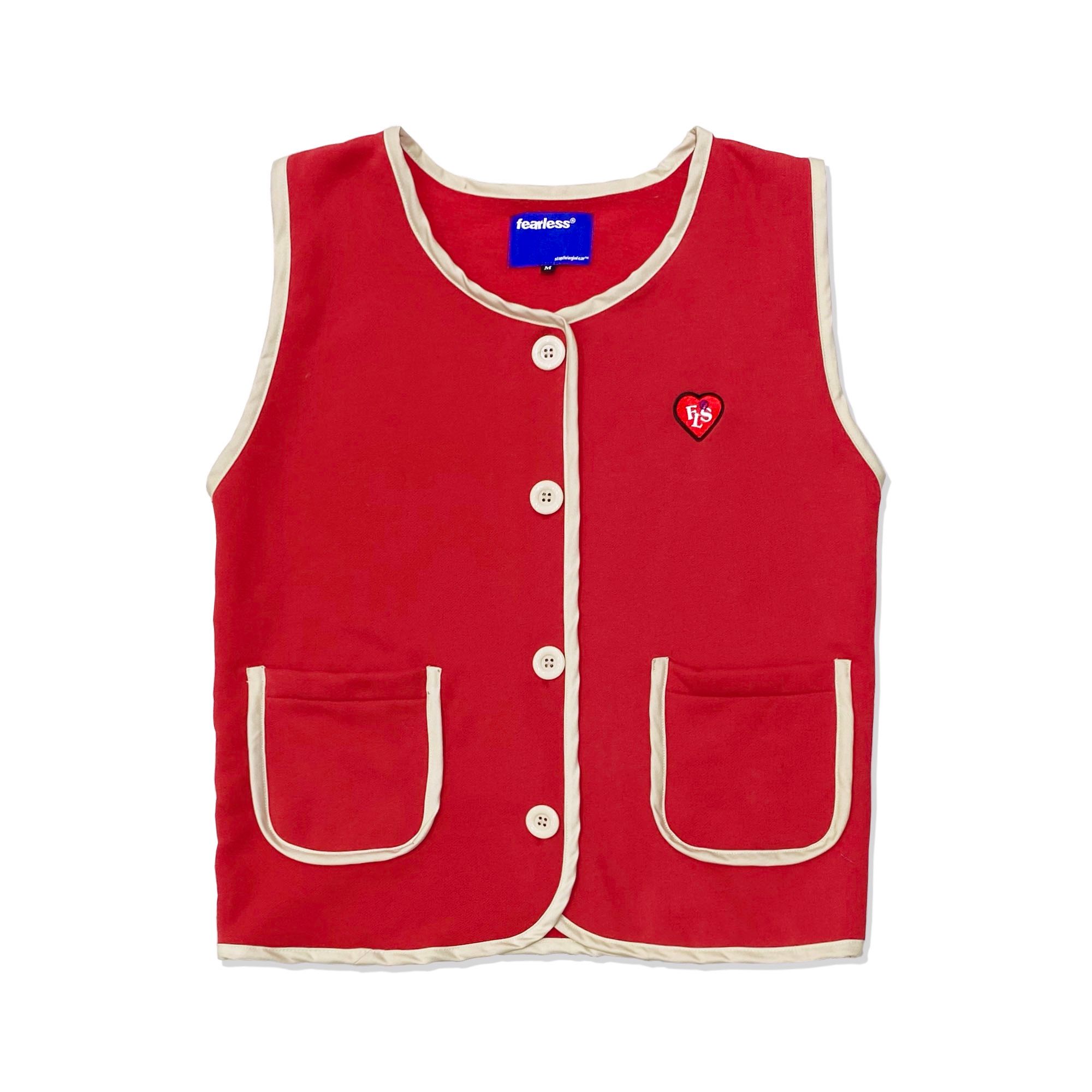 FEARLESS FLS Heart button gile
