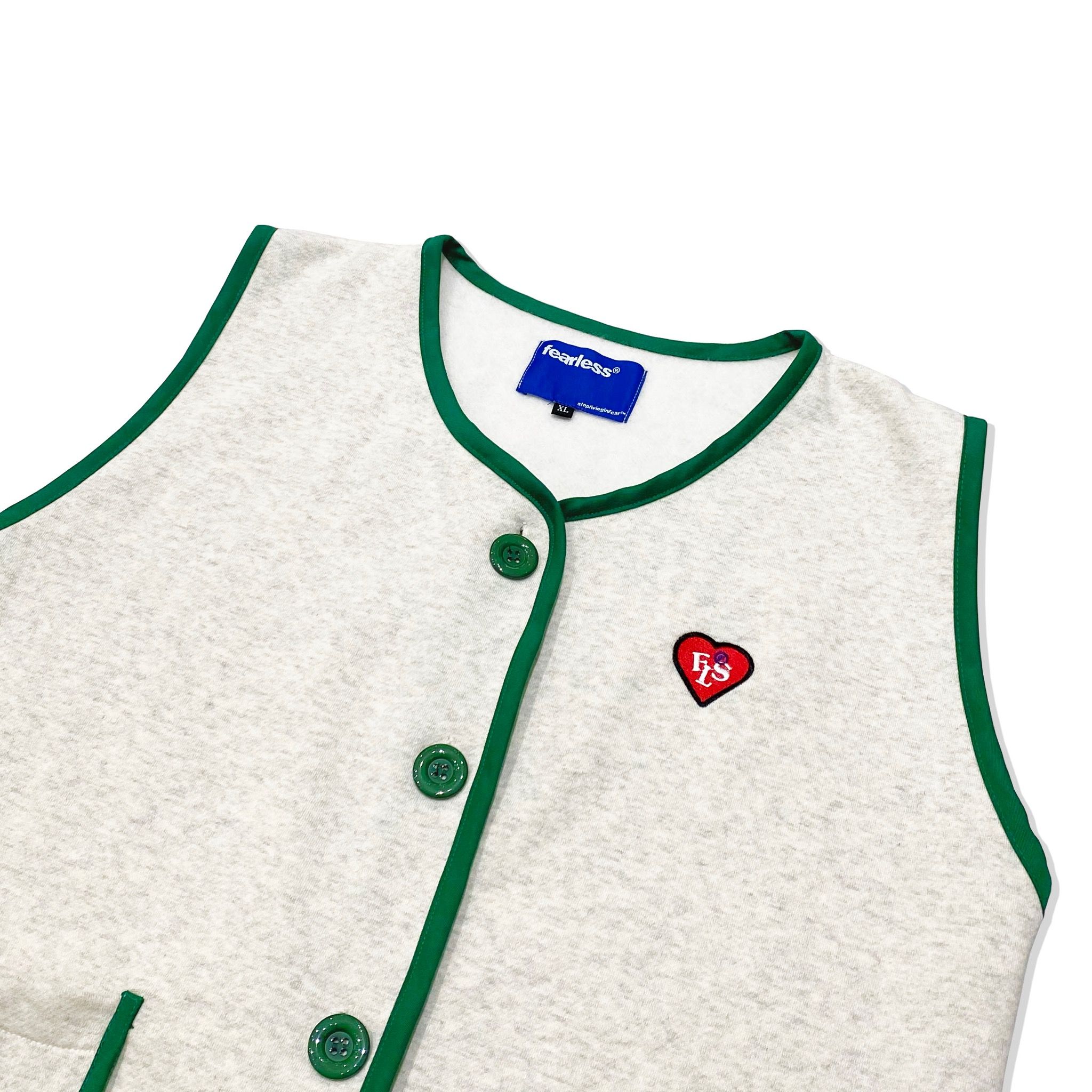 FEARLESS FLS Heart button gile