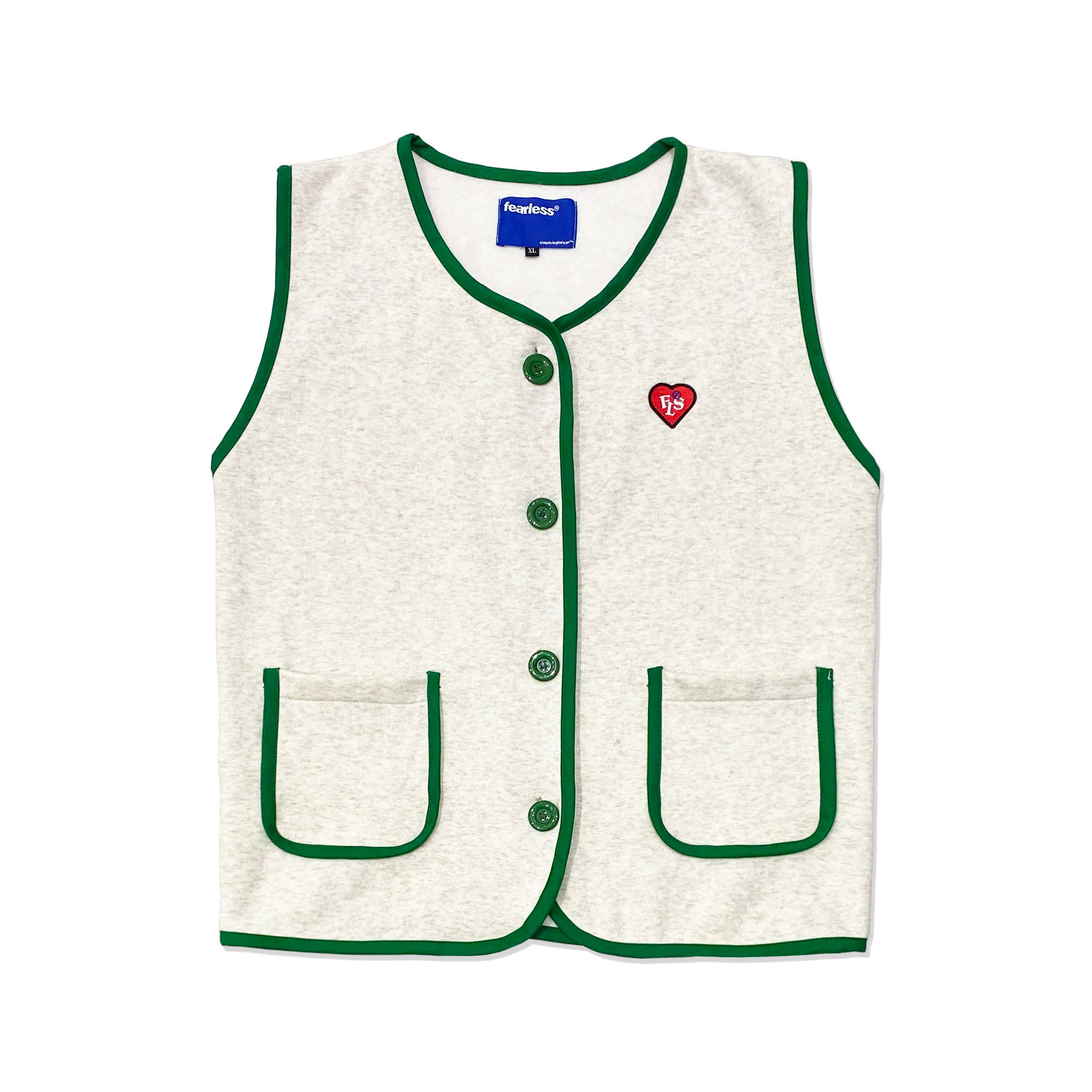 FEARLESS FLS Heart button gile