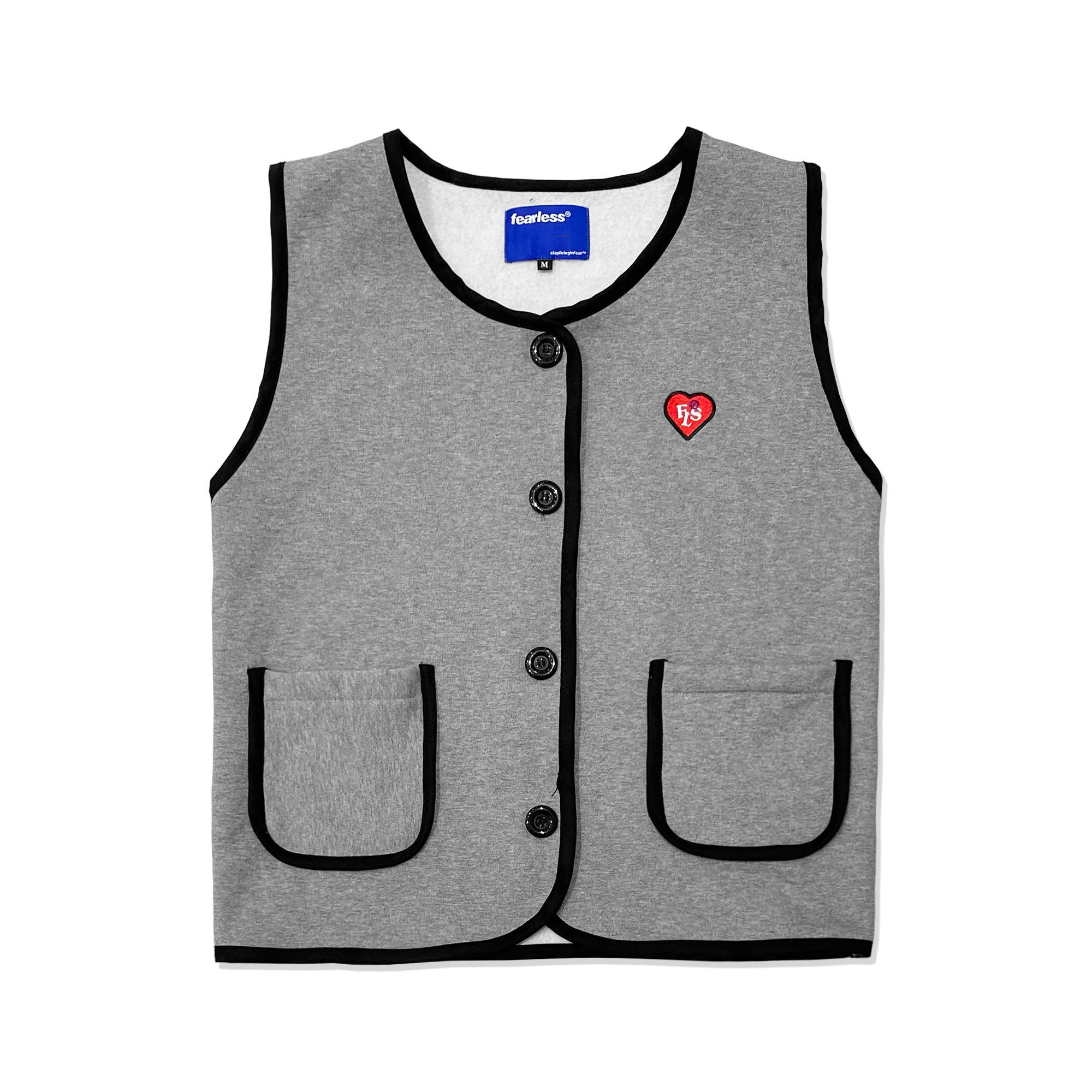 FEARLESS FLS Heart button gile