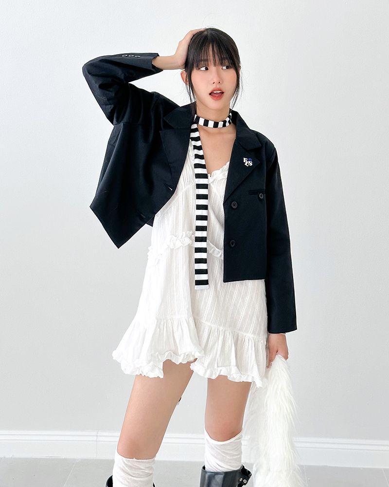 FEARLESS FLS logo croptop blazer