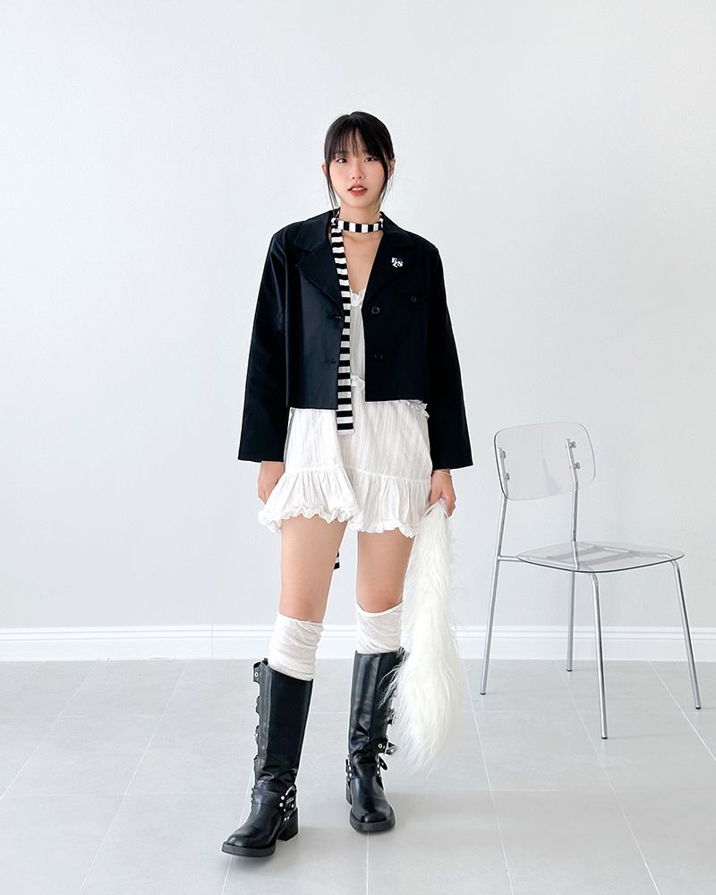 FEARLESS FLS logo croptop blazer