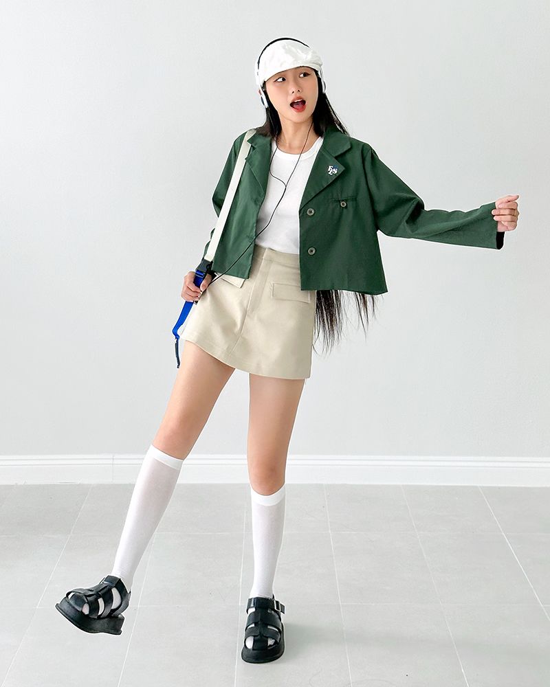 FEARLESS FLS logo croptop blazer