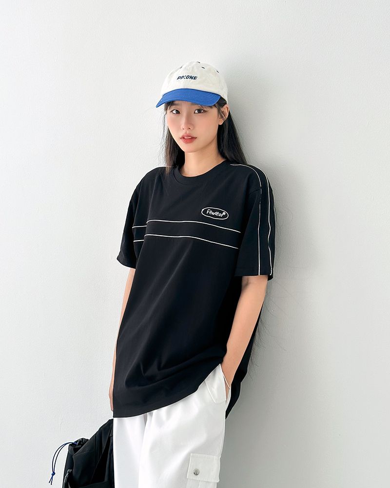 FEARLESS Oval logo line tee