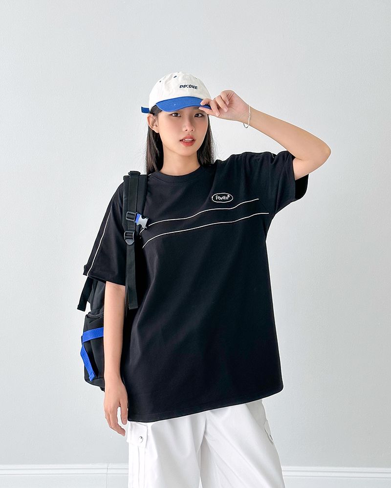 FEARLESS Oval logo line tee