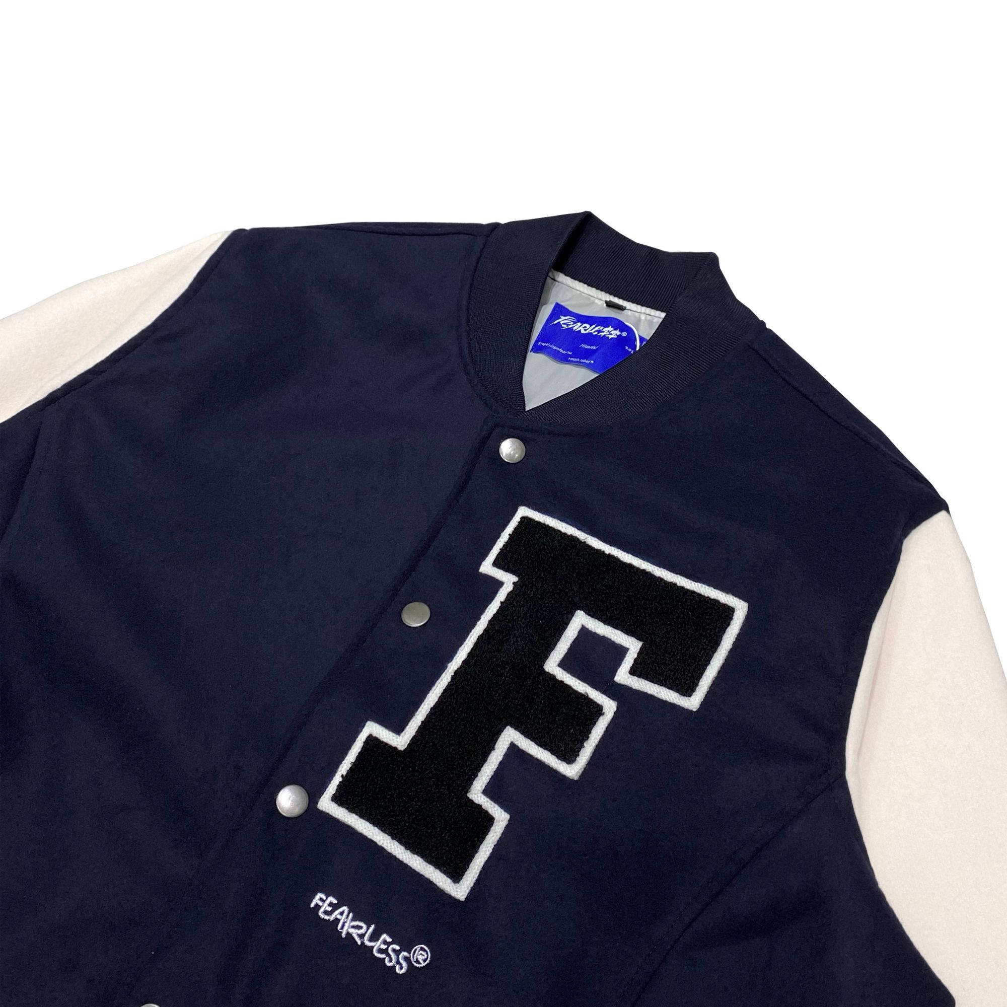 FEARLESS F Logo varsity jacket