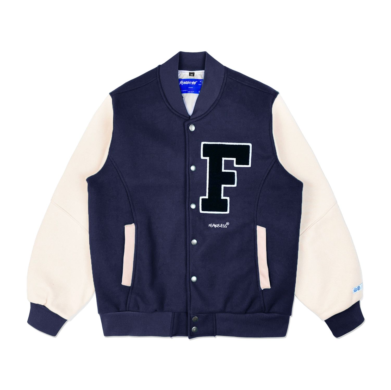 FEARLESS F Logo varsity jacket