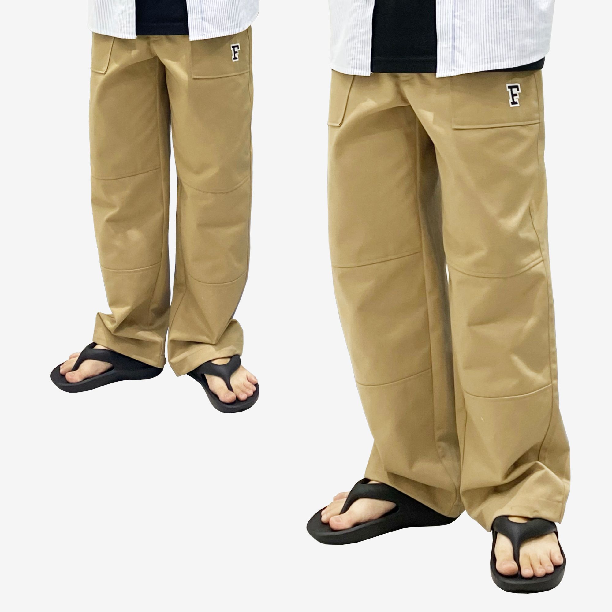 FEARLESS F Logo kaki pant