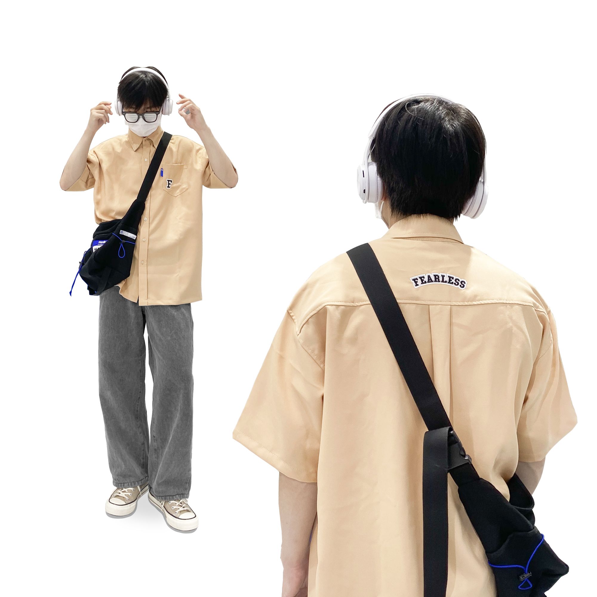 FEARLESS NAME TAG shoulder bag