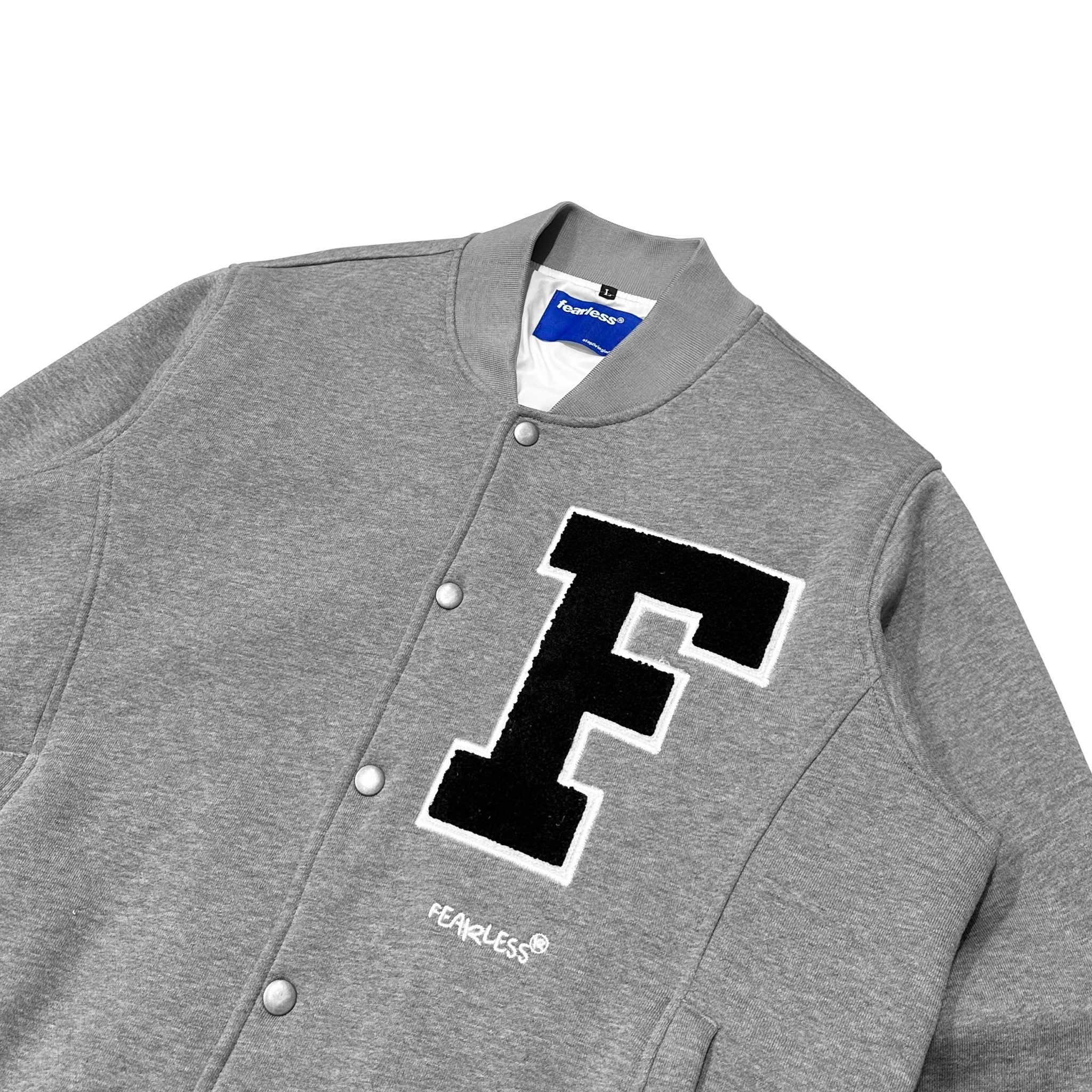 FEARLESS F Logo basic varsity jacket