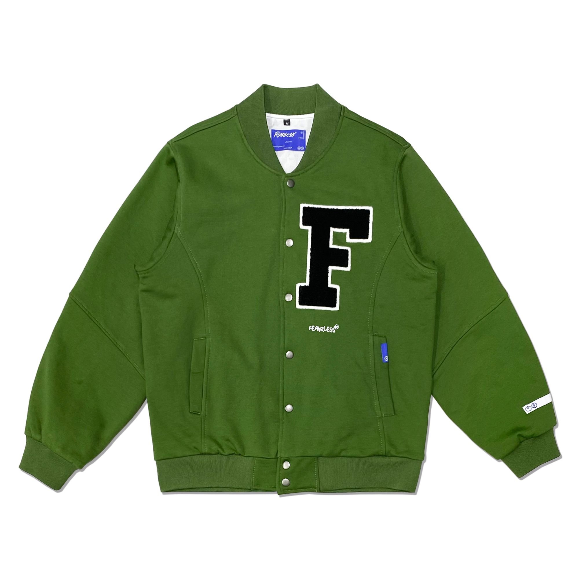 FEARLESS F Logo basic varsity jacket