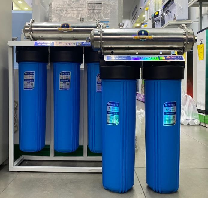 Lọc Nước Đầu Nguồn 2 Cấp Biglue UF-1000L/h Funaco