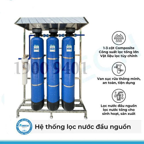 Bộ Lọc Tổng Funaco Composite FN1054-3 - Van Tự Động