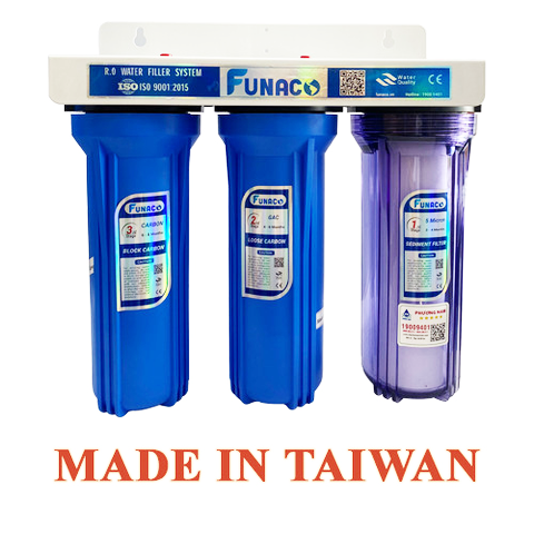 Bộ Lọc Thô 3 cấp 10inch Funaco (Đài Loan)