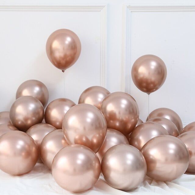 Bong bóng trang trí màu chrome siêu bóng 10'' (chọn màu)