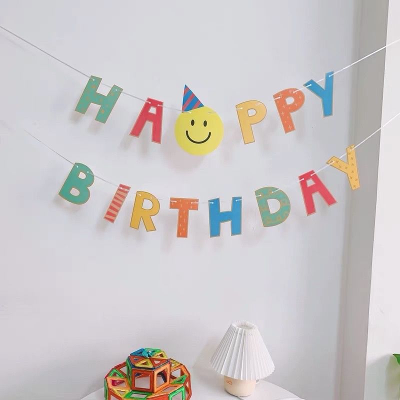  Dây chữ Happy Birthday trang trí sinh nhật - M3 