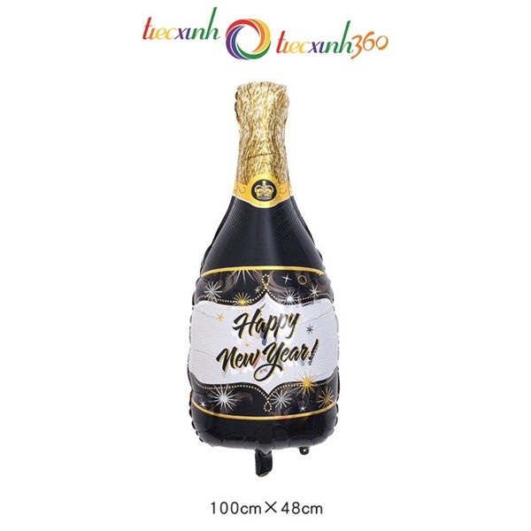 BONG BÓNG TRANG TRÍ NĂM MỚI HÌNH CHAI RƯỢU