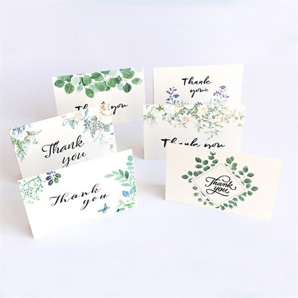 combo 6 bộ thiệp phong cách Floral & Green