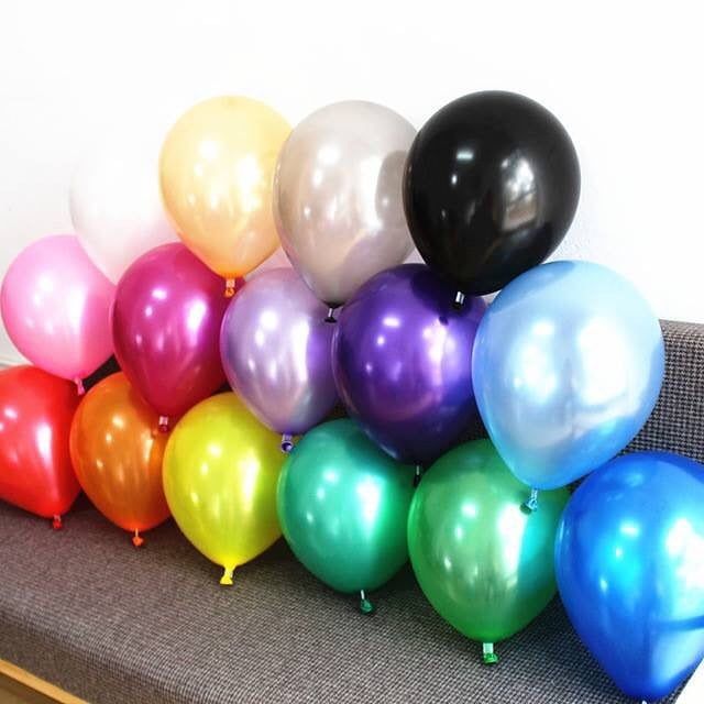 20 bong bóng nhũ nhiều màu