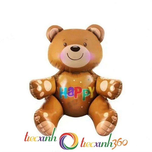 Mô hình bong bóng gấu nâu 3D