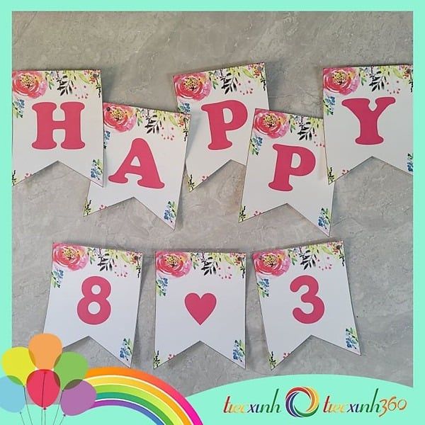 Dây treo trang trí Happy 8-3