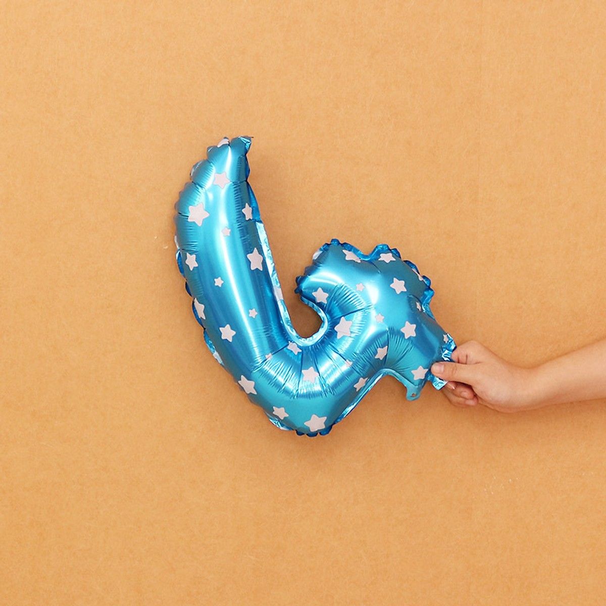 Bong bóng số (0-9) màu xanh 35cm