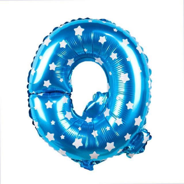 Bong bóng chữ cái 35 cm màu xanh (A-Z foil balloons 16'' Blue)