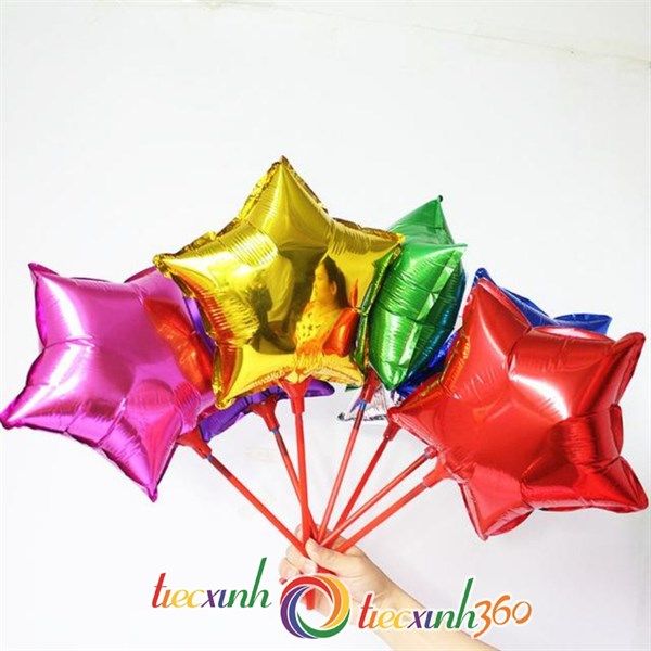 Bong bóng hình sao 25cm (tùy chọn)