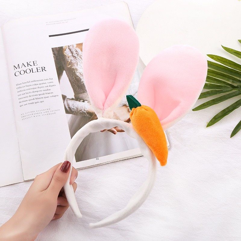 Cài tóc tai thỏ cà rốt