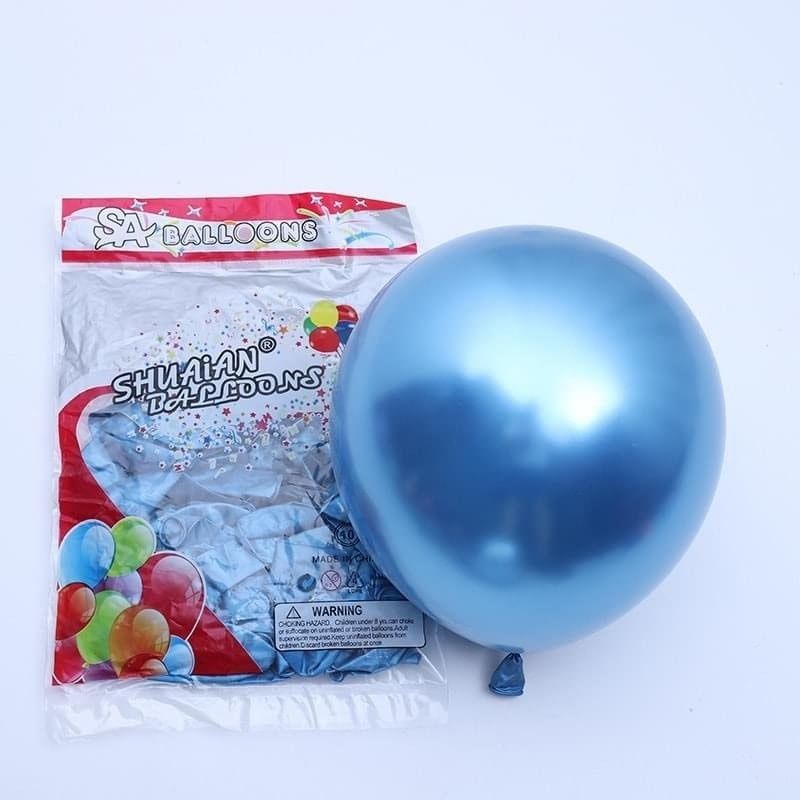 Bong bóng cao su Chrome - Xanh dương