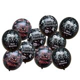  10 bong bóng cao su trang trí Halloween-Màu đen 