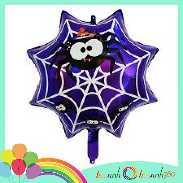 bong bóng mạng nhện trang trí halloween