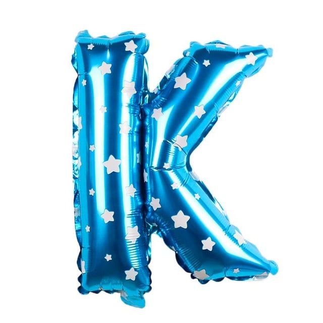 Bong bóng chữ cái 35 cm màu xanh (A-Z foil balloons 16'' Blue)