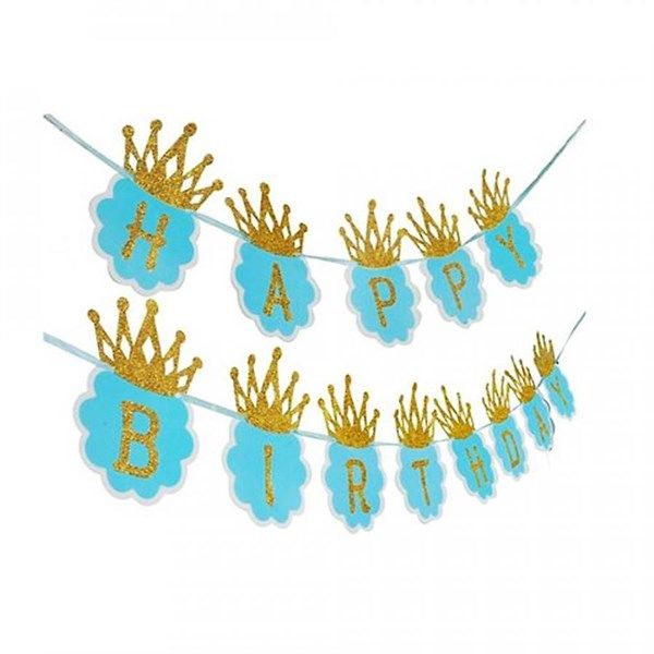 Dây treo Happy Birthday mẫu vương miện