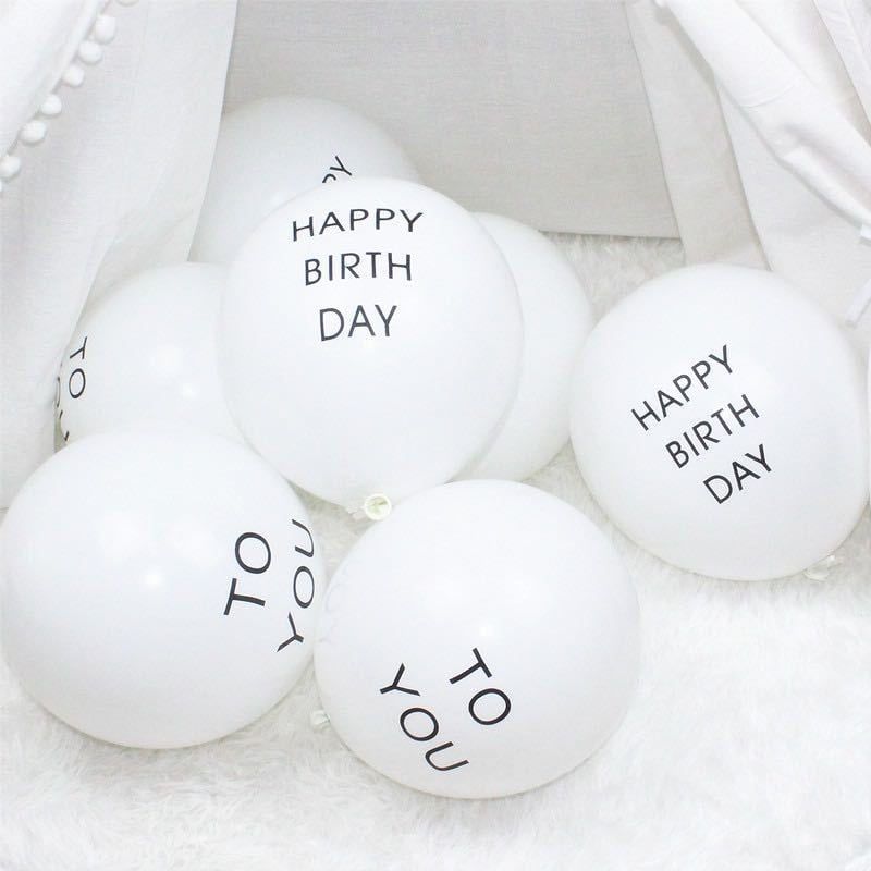 10 bong bóng trang trí Happy Birthday to you