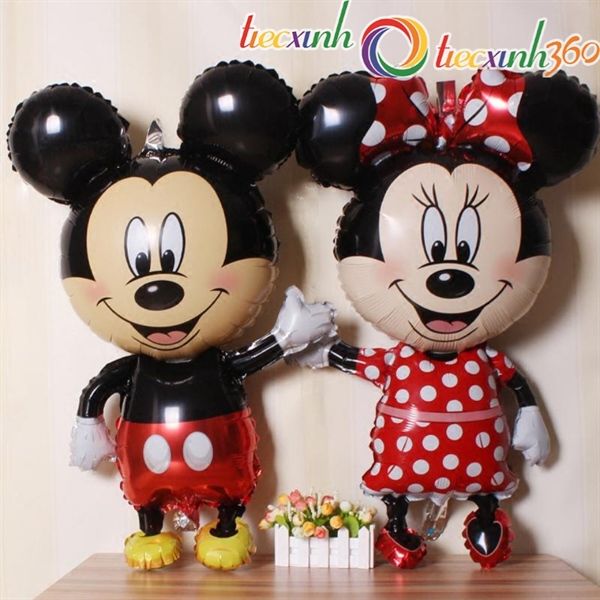 BỘ CHUỘT MICKEY VÀ MINNIE SIZE LỚN 55X115CM