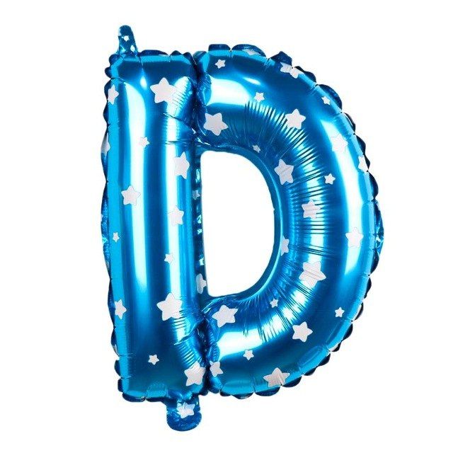 Bong bóng chữ cái 35 cm màu xanh (A-Z foil balloons 16'' Blue)