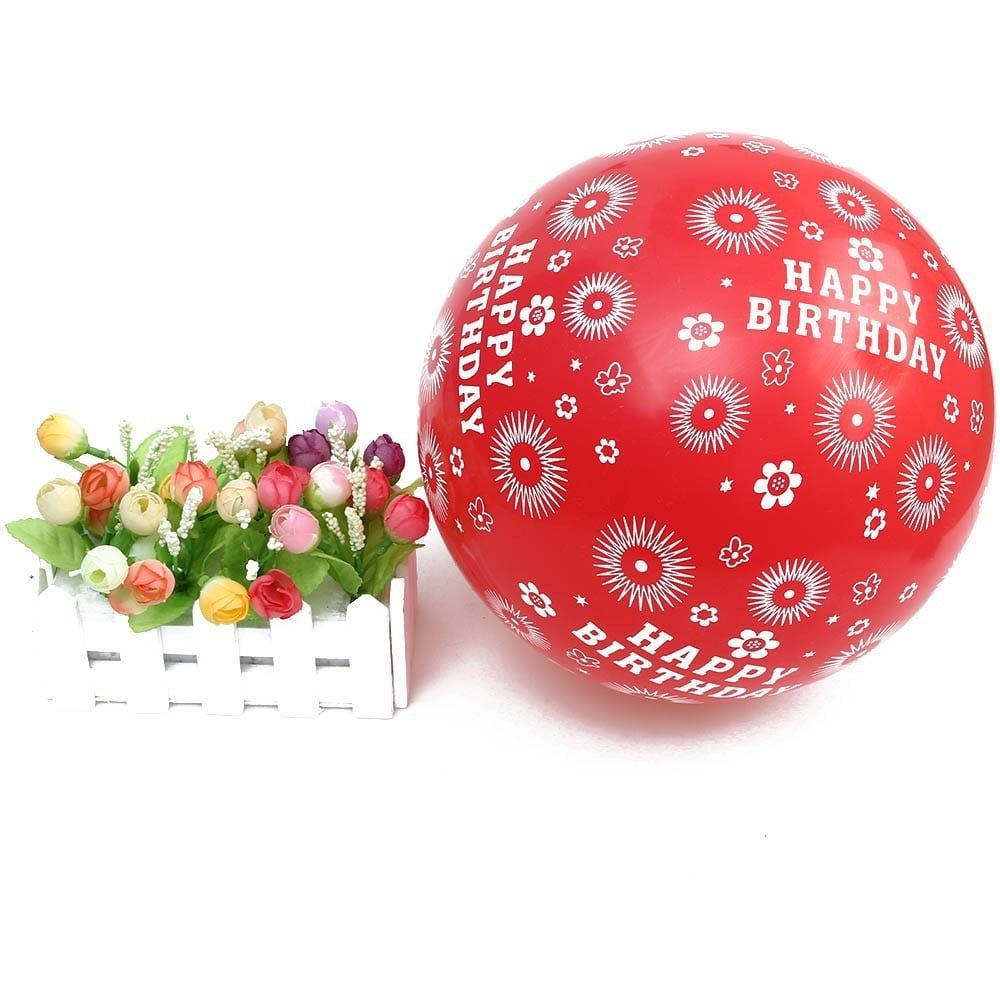 10 bong bóng trang trí Happy Birthday nhiều màu