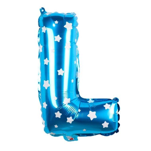 Bong bóng chữ cái 35 cm màu xanh (A-Z foil balloons 16'' Blue)