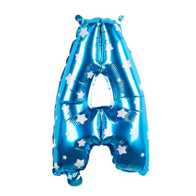 Bong bóng chữ cái 35 cm màu xanh (A-Z foil balloons 16'' Blue)