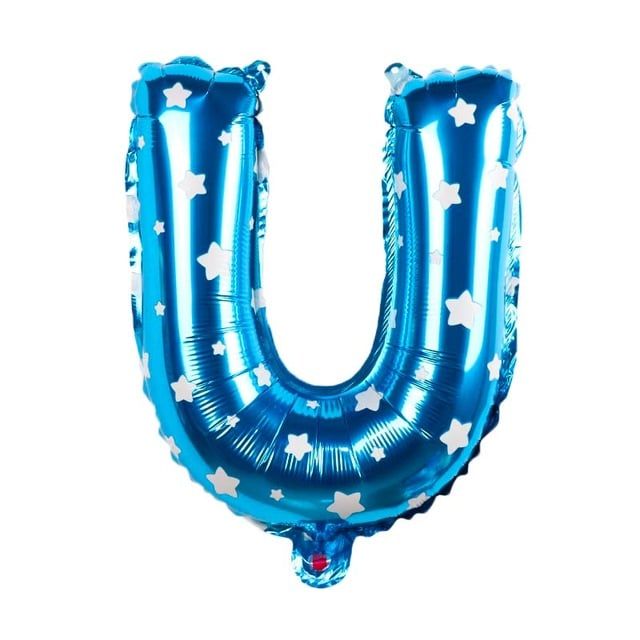 Bong bóng chữ cái 35 cm màu xanh (A-Z foil balloons 16'' Blue)