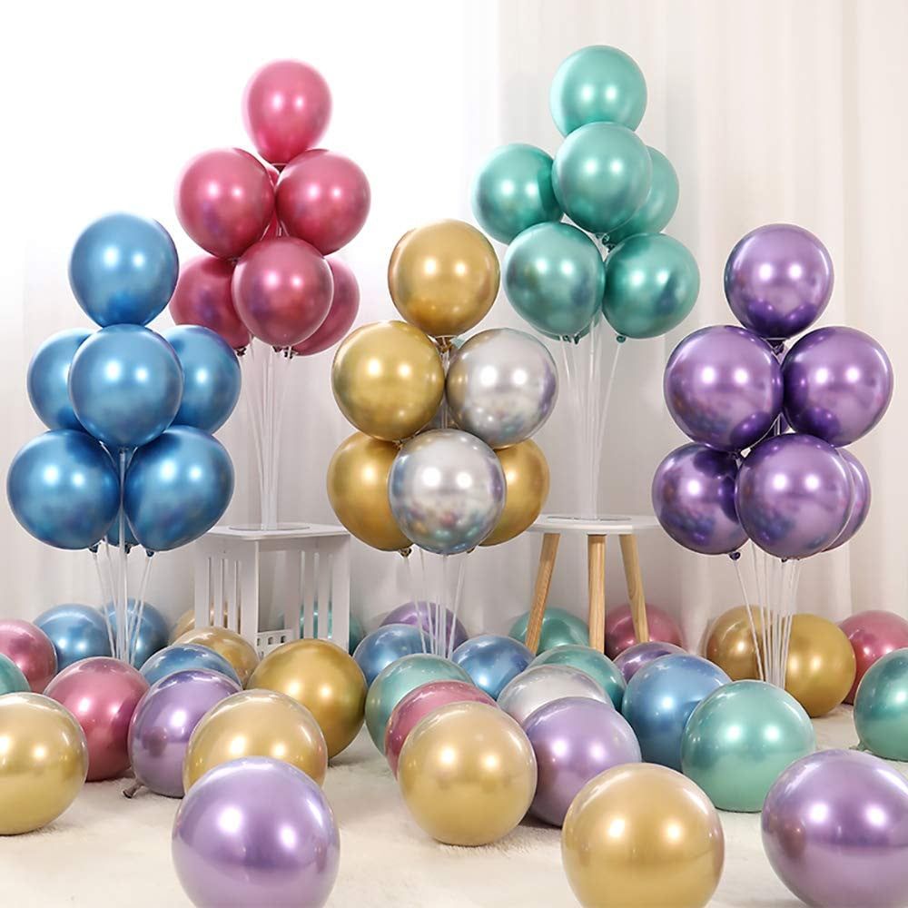 Bong bóng trang trí màu chrome siêu bóng 10'' (chọn màu)