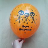  10 bong bóng cao su trang trí Halloween-Màu cam 