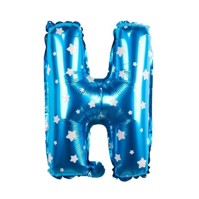 Bong bóng chữ cái 35 cm màu xanh (A-Z foil balloons 16'' Blue)