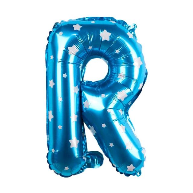 Bong bóng chữ cái 35 cm màu xanh (A-Z foil balloons 16'' Blue)