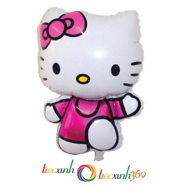 Bong bóng hình mèo Kitty 68x48cm